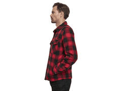 BRANDIT bunda Lumberjacket Červeno-černá Velikost: M