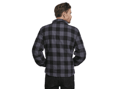 BRANDIT bunda Lumberjacket Černo - šedá Velikost: M