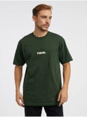 Vans Tmavě zelené pánské tričko VANS Lower Corecase M