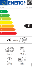 Kluge VESTAVNÁ MYČKA NÁDOBÍ KVD4500P + 4 roky záruka po registraci