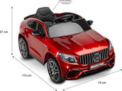 TOYZ VOZIDLA BATERIE NA MERCEDES AMG GLC 63S BÍLÁ