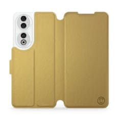 Mobiwear Flip pouzdro na mobil Honor 90 5G - C_GOS Gold&Gray