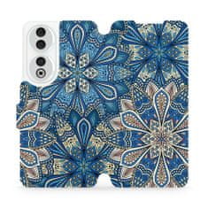 Mobiwear Flip pouzdro na mobil Honor 90 5G - V108P Modré mandala květy