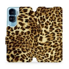 Mobiwear Flip pouzdro na mobil Honor 90 Lite 5G - VA33P Leopardí vzor