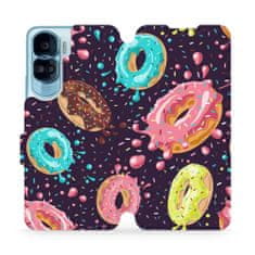 Mobiwear Flip pouzdro na mobil Honor 90 Lite 5G - VP19S Donutky