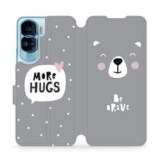 Mobiwear Flip pouzdro na mobil Honor 90 Lite 5G - MH06P Be brave - more hugs