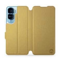 Mobiwear Flip pouzdro na mobil Honor 90 Lite 5G - C_GOS Gold&Gray