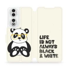 Mobiwear Flip pouzdro na mobil Honor 90 5G - M041S Panda - life is not