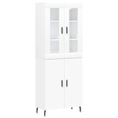 Vidaxl Skříň highboard bílá 69,5 x 34 x 180 cm kompozitní dřevo