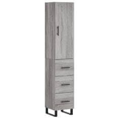 Vidaxl Skříň highboard šedá sonoma 34,5 x 34 x 180 cm kompozitní dřevo