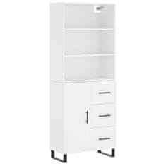 Vidaxl Skříň highboard bílá 69,5 x 34 x 180 cm kompozitní dřevo