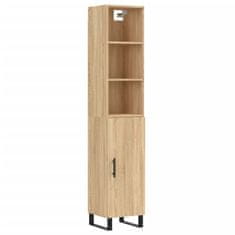 Vidaxl Skříň highboard dub sonoma 34,5 x 34 x 180 cm kompozitní dřevo