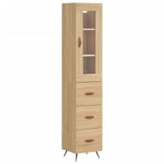 Vidaxl Skříň highboard dub sonoma 34,5 x 34 x 180 cm kompozitní dřevo