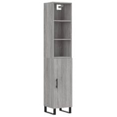 Vidaxl Skříň highboard šedá sonoma 34,5 x 34 x 180 cm kompozitní dřevo