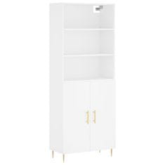 Vidaxl Skříň highboard bílá 69,5 x 34 x 180 cm kompozitní dřevo