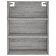 Vidaxl Skříň highboard šedá sonoma 69,5 x 34 x 180 cm kompozitní dřevo