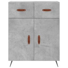 Vidaxl Skříň highboard betonově šedá 69,5x34x180 cm kompozitní dřevo