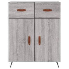 Vidaxl Skříň highboard šedá sonoma 69,5 x 34 x 180 cm kompozitní dřevo