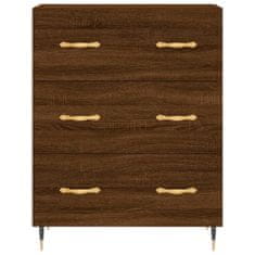 Vidaxl Skříň highboard hnědý dub 69,5 x 34 x 180 cm kompozitní dřevo