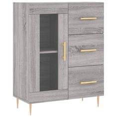 Greatstore Skříň highboard šedá sonoma 69,5 x 34 x 180 cm kompozitní dřevo