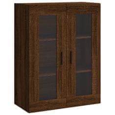 Greatstore Skříň highboard hnědý dub 69,5 x 34 x 180 cm kompozitní dřevo