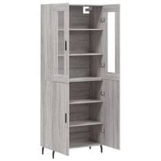 Vidaxl Skříň highboard šedá sonoma 69,5 x 34 x 180 cm kompozitní dřevo