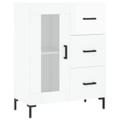 Vidaxl Skříň highboard lesklá bílá 69,5 x 34 x 180 cm kompozitní dřevo