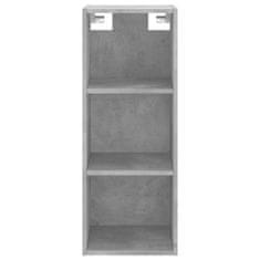 Vidaxl Skříň highboard betonově šedá 34,5x34x180 cm kompozitní dřevo