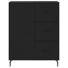 Vidaxl Skříň highboard černá 69,5 x 34 x 180 cm kompozitní dřevo