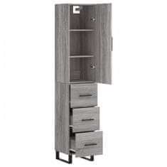 Vidaxl Skříň highboard šedá sonoma 34,5 x 34 x 180 cm kompozitní dřevo