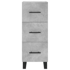 Vidaxl Skříň highboard betonově šedá 34,5x34x180 cm kompozitní dřevo