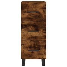 Vidaxl Skříň highboard kouřový dub 34,5 x 34 x 180 cm kompozitní dřevo