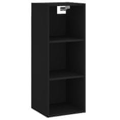 Vidaxl Skříň highboard černá 34,5 x 34 x 180 cm kompozitní dřevo