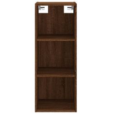 Greatstore Skříň highboard hnědý dub 34,5 x 34 x 180 cm kompozitní dřevo