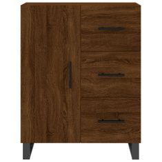 Vidaxl Skříň highboard hnědý dub 69,5 x 34 x 180 cm kompozitní dřevo