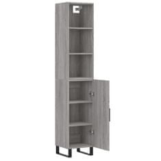 Vidaxl Skříň highboard šedá sonoma 34,5 x 34 x 180 cm kompozitní dřevo