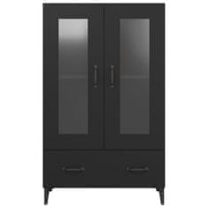 Greatstore Highboard černý 70 x 31 x 115 cm kompozitní dřevo