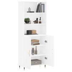 Greatstore Skříň highboard bílá 69,5 x 34 x 180 cm kompozitní dřevo