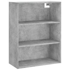 Greatstore Skříň highboard betonově šedá 69,5x34x180 cm kompozitní dřevo