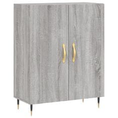 Greatstore Skříň highboard šedá sonoma 69,5 x 34 x 180 cm kompozitní dřevo