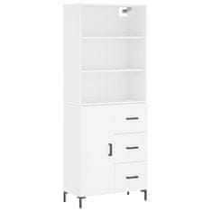 Vidaxl Skříň highboard bílá 69,5 x 34 x 180 cm kompozitní dřevo