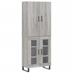 Vidaxl Skříň highboard šedá sonoma 69,5 x 34 x 180 cm kompozitní dřevo