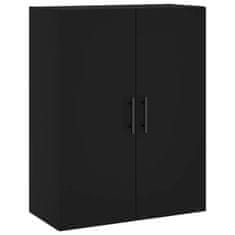 Greatstore Skříň highboard černá 69,5 x 34 x 180 cm kompozitní dřevo