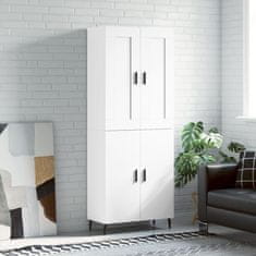 Vidaxl Skříň highboard bílá 69,5 x 34 x 180 cm kompozitní dřevo