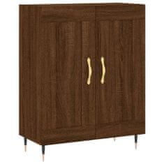 Vidaxl Skříň highboard hnědý dub 69,5 x 34 x 180 cm kompozitní dřevo