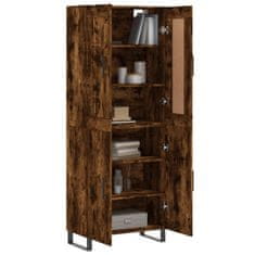 Vidaxl Skříň highboard kouřový dub 69,5 x 34 x 180 cm kompozitní dřevo