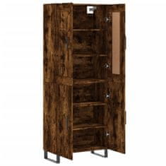 Vidaxl Skříň highboard kouřový dub 69,5 x 34 x 180 cm kompozitní dřevo