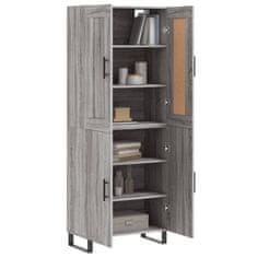 Vidaxl Skříň highboard šedá sonoma 69,5 x 34 x 180 cm kompozitní dřevo