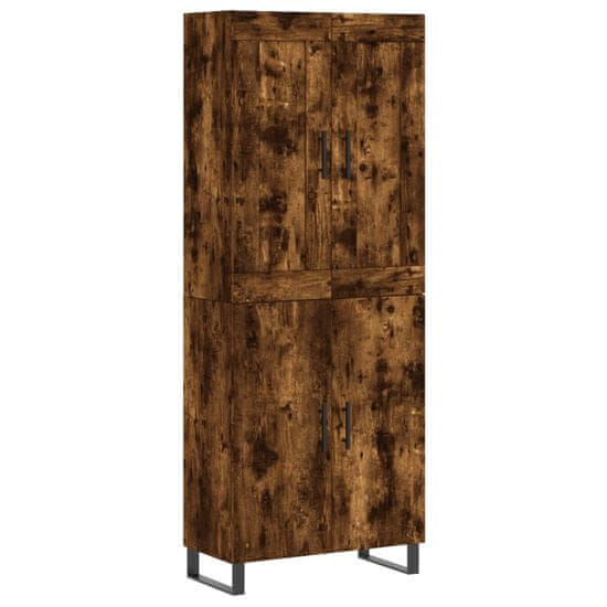 Vidaxl Skříň highboard kouřový dub 69,5 x 34 x 180 cm kompozitní dřevo