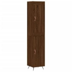 Vidaxl Skříň highboard hnědý dub 34,5 x 34 x 180 cm kompozitní dřevo